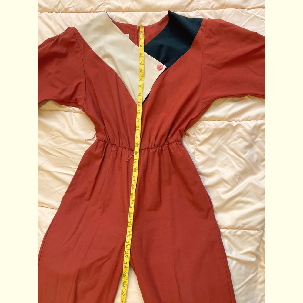 VINTAGE JUMPSUIT | rust color | PBJ | sm/med